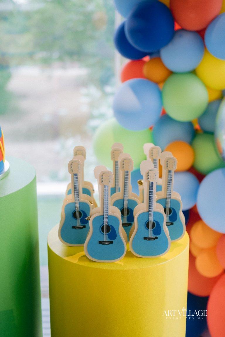 guitar favor boxes for birthday