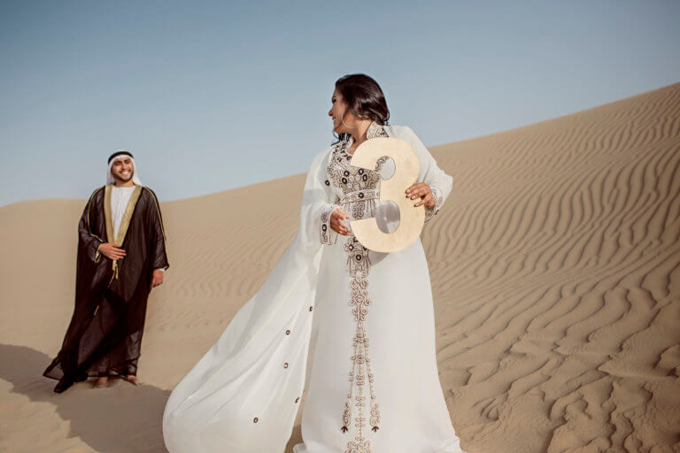 third wedding anniversary in Dubai